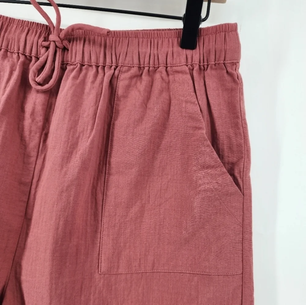 Saturday Sunday Anthropologie Salmon‎ Casual Lounge Cotton Shorts Medium New